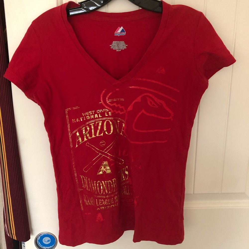 Women’s Majestic D-Backs t-shirt, Small,